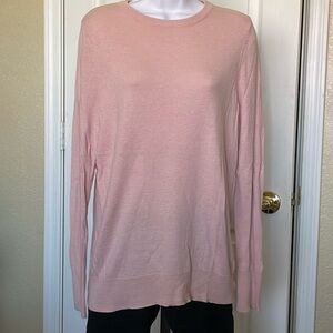 A New Day Size M pale pink knit top sweater tunic soft